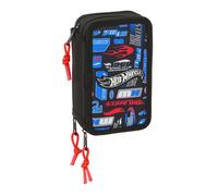 Safta HOT WHEELS - School Pencil Case with 37 Tools Included, Children's Pencil