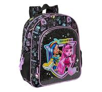 Safta Monster High - Sac à dos scolaire pour enfant, adaptable au chariot, idéal pour les enfants d'âge scolaire, confortable et Multicolore