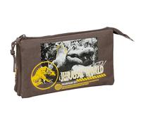 safta Jurassic World - Trousse Triple, Trousse pour Enfant, idéale pour Les Enfants d'âge Scolaire, Confortable et Polyvalente, qualité et résistance, 22 x 3 x 12 cm