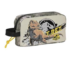 Safta JURASSIC World WARNING - Porte-petit-déjeuner thermique, qualité et résistance maximale, porte-repas, 21,5 x 6,5 x 12 cm, gris, gris, Estándar, Décontracté