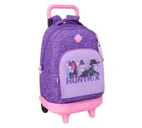 Safta K-pop Demon Hunters Battle Compact Evolutive 33l Wheeled Backpack Violet Enfants