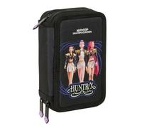 Safta K-Pop Demon Hunters Sound Trousse scolaire avec 37 accessoires pour enfant de 5 à 14 ans 12,5 x 5,5 x 19,5 cm