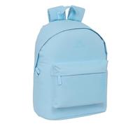safta KAPPA BASICS - Sac à dos pour ordinateur portable 14,1", idéal pour les jeunes de différents âges, confortable et polyvalent, qualité et résistance, 31 x 16 x 41 cm, bleu ciel, M, Décontracté