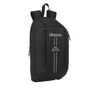 safta KAPPA Dark - Mini sac à dos pour un usage quotidien, idéal pour les enfants de différents âges, confortable et polyvalent, qualité et résistance, 22 x 10 x 39 cm, Noir, M, Décontracté