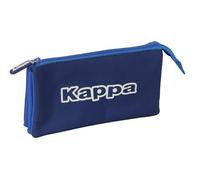 safta Kappa Rain - Trousse Triple, Trousse pour Enfant, idéale pour Les Enfants d'âge Scolaire, Confortable et Polyvalente, qualité et résistance, 22 x 3 x 12 cm, Bleu Marine, M, Décontracté