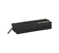 safta Kappa Dark - Trousse rectangulaire pour Enfant, idéale pour Les Enfants d'âge Scolaire, Confortable et Polyvalente, qualité et résistance, 22 x 7 x 40 cm, Noir, M, Décontracté
