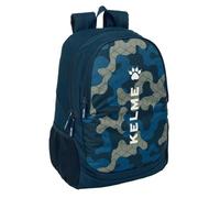 safta Kelme EPIC - Sac à dos scolaire pour enfants, idéal pour les enfants de différents âges, confortable et polyvalent, qualité et résistance, 32 x 16 x 44 cm, bleu marine, M, Décontracté
