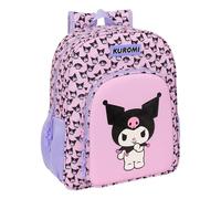Safta Sac à dos scolaire Kuromi adaptable au chariot 15 L Rose 32x12x38 cm