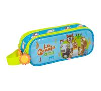 LA FERJA DE ZENON - Trousse double pour enfant, idéale pour les enfants d'âge scolaire, confortable et polyvalente, qualité et résistance, 21 x 6 x 8 cm