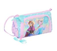 Safta La Reine des Neiges Cool Days Trousse avec Poche Amovible Vide, Trousse pour Enfant, idéale pour Les Enfants d'âge Scolaire, Confortable et Polyvalente, 20 x 8,5 x 11 cm, Violet/Bleu Ciel,