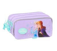 La Reine Spirit Trousse triple grande trousse pour enfant, idéale pour les enfants d'âge scolaire, confortable et polyvalente, qualité et résistance, 21,5 x 8 x 10 cm, lilas, M, Décontracté