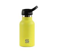 SAFTA Lima - Bouteille isotherme, bouteille d'eau, acier inoxydable, double isolation, 12h de boisson chaude et 24h de boisson froide, 350 ml, 7,3 x 19,5 cm, citron vert, M, Décontracté