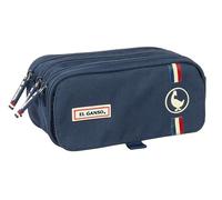 safta L'oica Eclipse Trousse Triple Grande Trousse pour Enfant d'âge Scolaire, Confortable et Polyvalent, qualité et résistance, 21,5 x 8 x 10 cm, Bleu Marine, M, décontracté, Bleu Marine, M