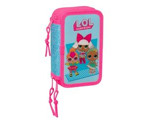 Safta LOL Surprise! Divas Trousse Scolaire avec 36 Outils Inclus, idéale pour Les Enfants de 5 à 14 Ans, Confortable et Polyvalente, qualité et résistance, 12,5 x 5,5 x 19,5 cm, Couleur Bleue, Bleu,