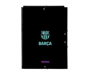 Safta -M068 F.C. Barcelona 3ème équipe - Chemise folio avec 3 rabats, idéal pour les enfants de différents âges, confortable et polyvalent, qualité et résistance, 26 x 36,5 cm, couleur noire, standard