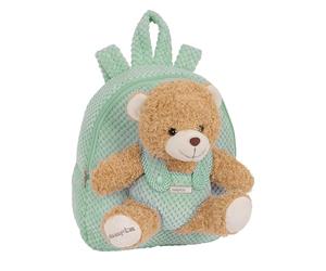 safta M231 Sac à dos pour enfant unisexe avec ours, sac à dos de garderie, facile à nettoyer, idéal pour les enfants, confortable et polyvalent, qualité et résistance, 23 x 7,5 x 27 cm, bleu pastel