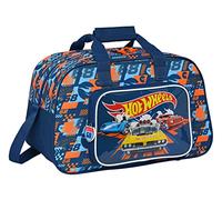 Safta M273 Sac de Sport Unisexe Enfants, Bleu marine/orange, Estándar, Décontracté
