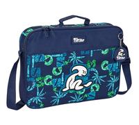 Safta M385, EL NIÑO Glassy-Portefeuille extrascolaire, Sac à bandoulière, Confortable et Polyvalent, qualité et résistance, 38 x 6 x 28 cm, Couleur Bleu Marine Mixte Enfant, Estándar