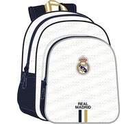 Safta M640 REAL MADRID Sac à dos scolaire pour enfant, sac à dos pour enfant, adaptable au chariot, idéal pour les enfants d'âge scolaire, confortable et polyvalent, qualité et résistance, 32 x 12 x