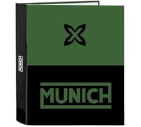 Safta -M657 Munich Caviar Classeur À 4 Anneaux, Idéal Pour Les Enfants De Différents Âges, Confortable Et Polyvalent, Qualité Et