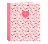 Safta-M657 VMB IN Bloom-Folio Folio 4 anneaux, Idéal pour les enfants de différents âges, Confortable et polyvalent, Qualité et résistant, 27x6x33 cm, Rose, Standard (512436657)