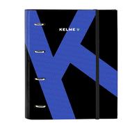 Safta -M666A Kelme Royal-Classeur 4 anneaux de 35 cm avec 100 feuilles A4, idéal pour les enfants de différents âges, confortable et polyvalent, qualité et résistance, 27 x 3,5 x 32 cm, noir, standard