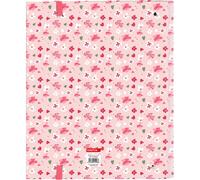 Safta-M666A VMB IN Bloom-Folder 4 anneaux de 35 cm avec 100 feuilles A4, Idéal pour les enfants de différents âges, confortable et polyvalent, de qualité et résistant, 27x3,5x32 cm, rose, standard (51
