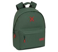 Safta M819 Munich - Sac à dos pour ordinateur portable 14,1", idéal pour les jeunes de différents âges, confortable et polyvalent, qualité et résistance, 31 x 16 x 41 cm, vert unisexe (Pack de 1)