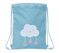 Safta M855d Sac à dos plat junior, facile à nettoyer, idéal pour les enfants de différents âges, confortable et polyvalent, qualité et résistance, 26 x 1 x 34 cm Unisexe Enfants (Pack de 1), bleu