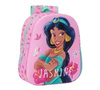 Safta Sac à dos d'école M890a Princesses Disney 3D, adaptable au chariot 27x10x33 cm