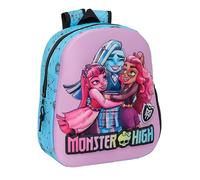 Safta M890a Princesses Disney - Sac à dos d'école, avec design 3D, adaptable au chariot, idéal pour les enfants de différents âges, confortable et polyvalent, qualité et résistance, 27 x 10 x 33 cm,