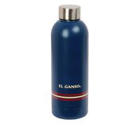 Safta M899F EL Ganso Bouteille d'eau classique double isolation 6h et 12h de boisson froide en acier inoxydable Bleu marine Taille standard 500 ml