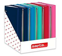 Safta M966 Présentoir de classeur avec anneaux de rechange, résistant, léger, durable, de haute qualité, multicolore unisexe pour enfants, Fraise, Estándar, Décontracté