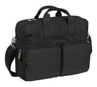 SAFTA | Mallette portable 15,6 pouces et tablette 10,6'' Business Black - Mallette portable compartiments rembourrés et connexion USB extérieure, idéal pour le bureau et les voyages