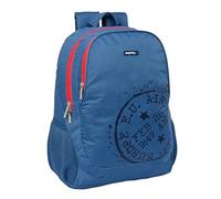 Safta MARK - Sac à dos scolaire pour enfants, idéal pour enfants de différents âges, confortable et polyvalent, qualité et résistance, 32 x 16 x 44 cm, couleur, bleu marine, Estándar, Décontracté