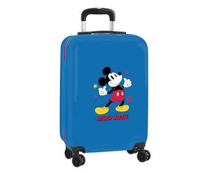 safta Mickey Chariot de Cabine 20" Valise à roulettes Cadenas de sécurité Valise légère Bleu Marine 34,5 x 20 x 55 cm, Bleu Marine, Estándar, décontracté