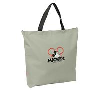 safta MICKEY MOOD - Sac Shopping Bag, Confortable et polyvalent, Qualité et résistance, 50 x 10 x 45 cm, Gris, gris, Estándar, Décontracté