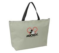 safta MICKEY MOOD - Sac Shopping, Sac pour femme, Big Shopping Bag, confortable et polyvalent, qualité et résistance, 54 x 13 x 34 cm, couleur grise, gris, Estándar, Décontracté