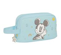 Safta Mickey Mouse Baby - Porte-petit-déjeuner thermique, qualité et résistance maximale, porte-repas, 21,5 x 6,5 x 12 cm, couleur bleu clair, bleu clair, Estándar, Décontracté