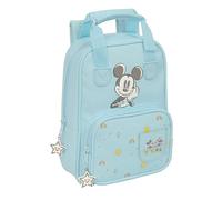 Safta Sac à dos pour enfant Mickey Mouse Baby – adaptable avec poignées, tissu recyclable – Bleu