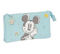 Safta Mickey Mouse Baby - Trousse Triple, Trousse Pour Enfant, Idéale Pour Les Enfants D'âge Scolaire, Confortable Et Polyvalente,