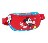 Safta Mickey Mouse Fantastic Sac Banane pour Enfants Idéal pour Les Jeunes et Les Enfants de différents âges, Confortable et Polyvalent, qualité et résistance, 23 x 9 x 14 cm, Bleu/Rouge, Bleu/Rouge,