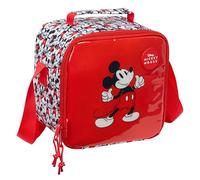 Safta Mickey Mouse - Glacière Waterproof, Glacière Froid et Chaleur, Réfrigérateur Facile à Transporter, Réfrigérateur imperméable, Réfrigérateur pour Excursion, 20 x 15 x 20 cm, Rouge, Blanc, M