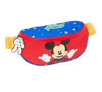 Safta Mickey Mouse Good Day Sac Banane pour Enfants Idéal pour Les Jeunes et Les Enfants de différents âges, Confortable et Polyvalent, qualité et résistance, 23 x 9 x 14 cm, Bleu, M, Décontracté
