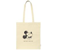 Safta Sac fourre-tout pour femme Mickey Mouse — confortable, polyvalent, 38 x 42 cm, beige naturel