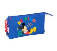 safta Mickey Mouse Today Trousse Triple pour Enfant, idéale pour Les Enfants d'âge Scolaire, Confortable et Polyvalente, qualité et résistance, 22 x 3 x 12 cm