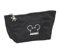 SAFTA Mickey Teen Mood - Trousse Scolaire pour Enfant avec Porte-Maquillage, idéale pour différents âges, Confortable et Polyvalente, qualité et résistance, 23 x 8 x 12 cm, Couleur Noire
