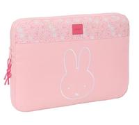 Safta MIFFY FLORES - Housse pour ordinateur portable 15,6", sac à dos, idéale pour enfants de différents âges, confortable et polyvalente, qualité et résistance, 39,5 x 3,5 x 27,5 cm, Rose pâle, M