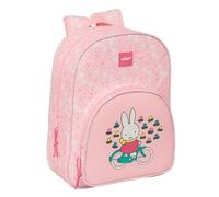 safta Miffy Flores Sac à dos d'écolier animé pour enfants, sac à dos adaptable à la poussette, idéal pour les enfants d'âge scolaire, confortable et polyvalent, qualité et résistance, 26 x 11 x 34 cm