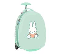 safta Miffy Friends - Trolley de Cabine 16 Pouces, Valise à roulettes, Cadenas de sécurité, Valise légère, 28 x 23 x 43 cm, Bleu Pastel, M, Décontracté